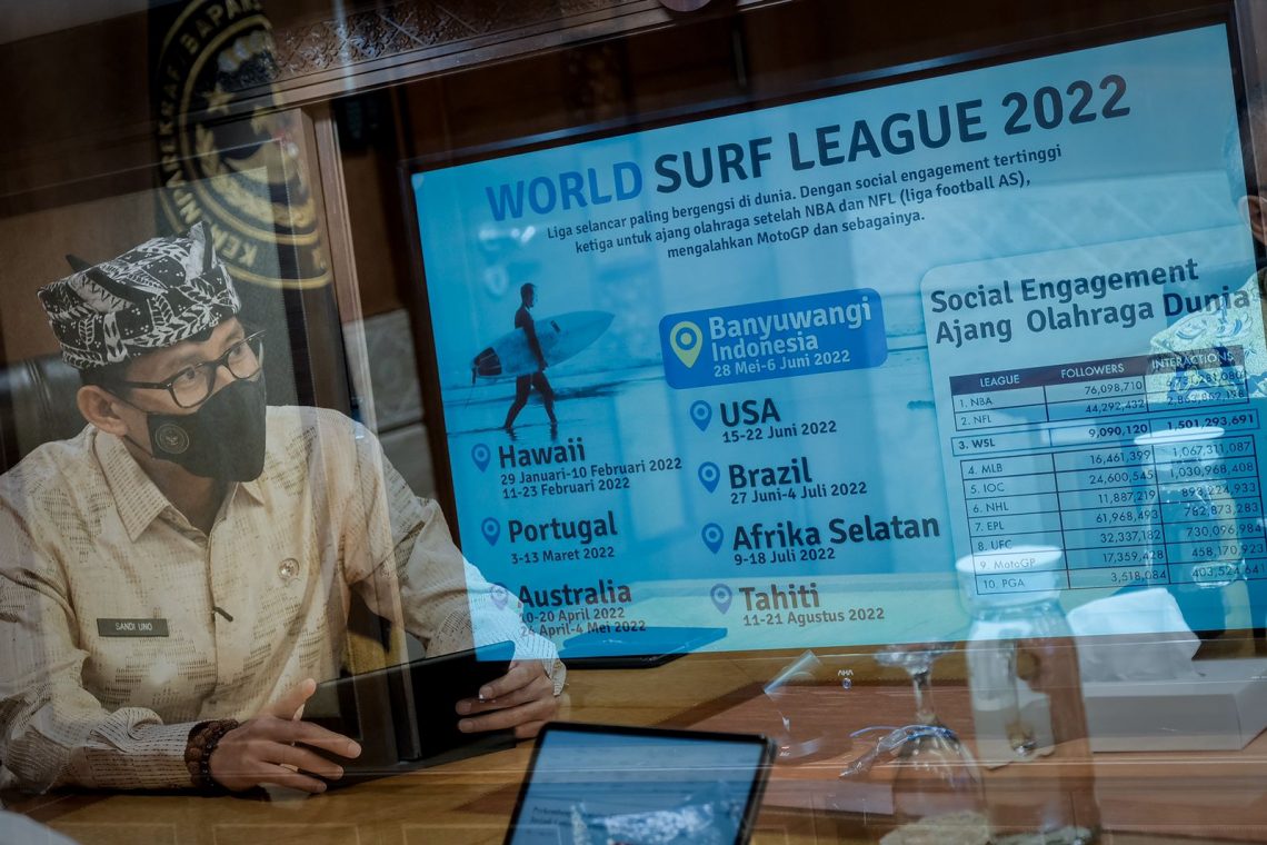 Menparekraf Dukung Acara World Surf League CT 2022 di G-Land Banyuwangi