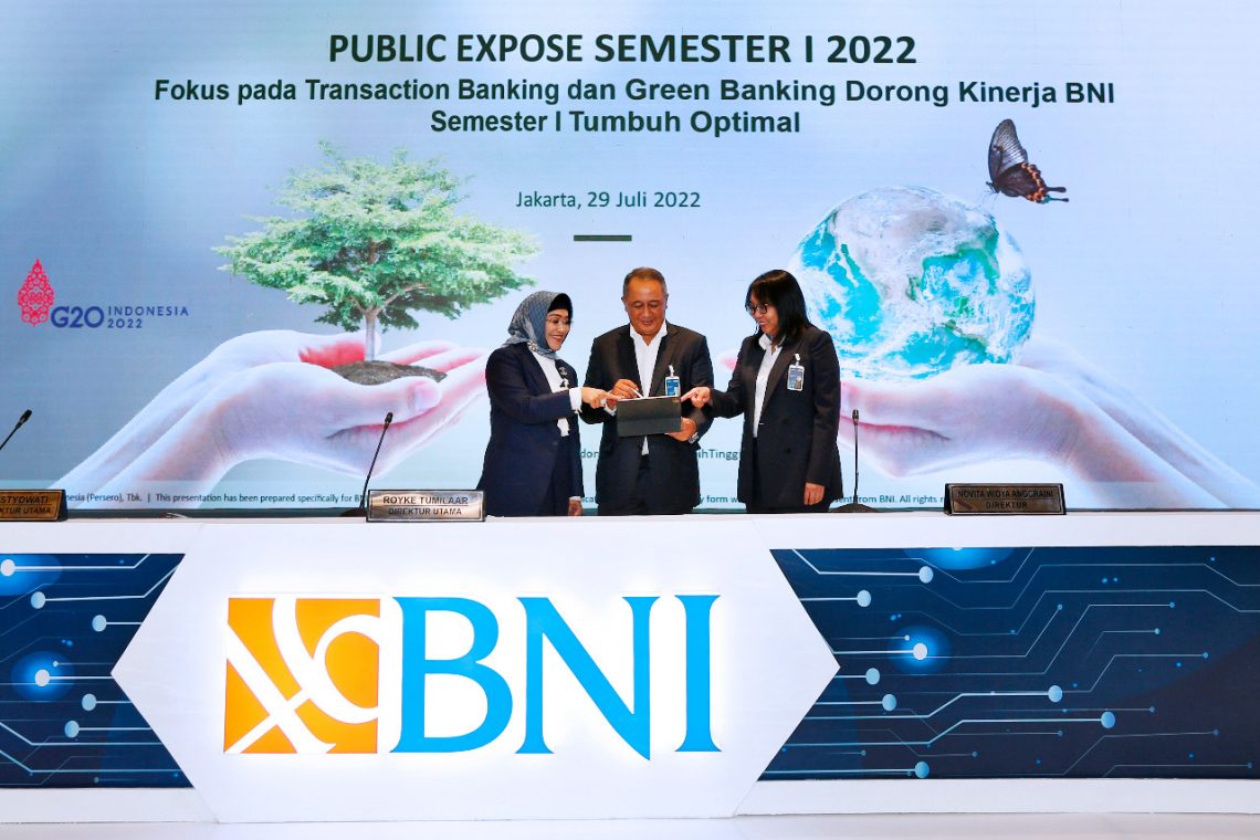 Green Banking Dorong Kinerja BNI Semester I Tumbuh Positif