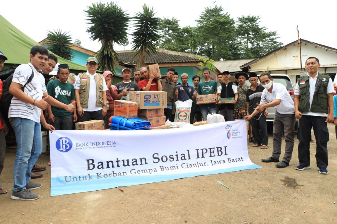 Ikatan Pegawai Bank Indonesia Beri Bantuan Korban Gempa Cianjur