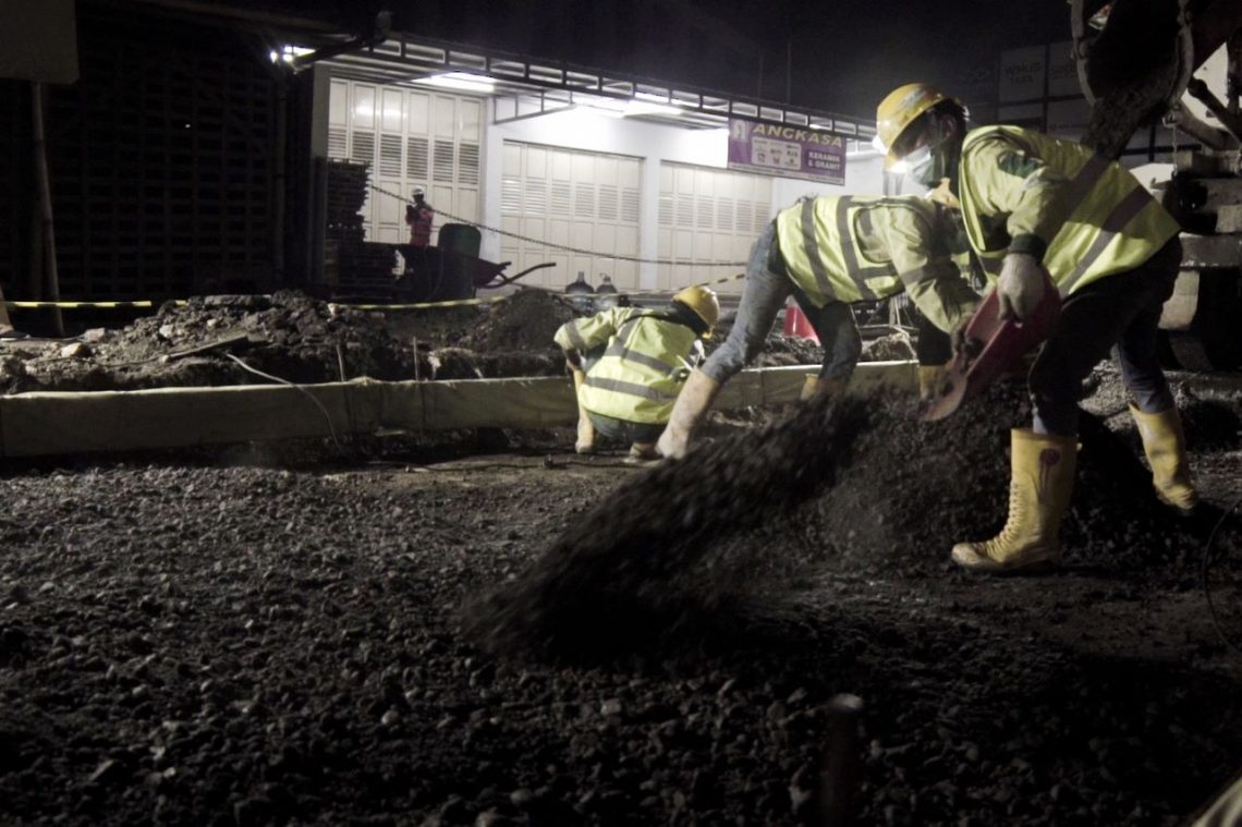 SIG Berhasil Lakukan Uji Coba Beton Cepat Kering di Jawa Tengah