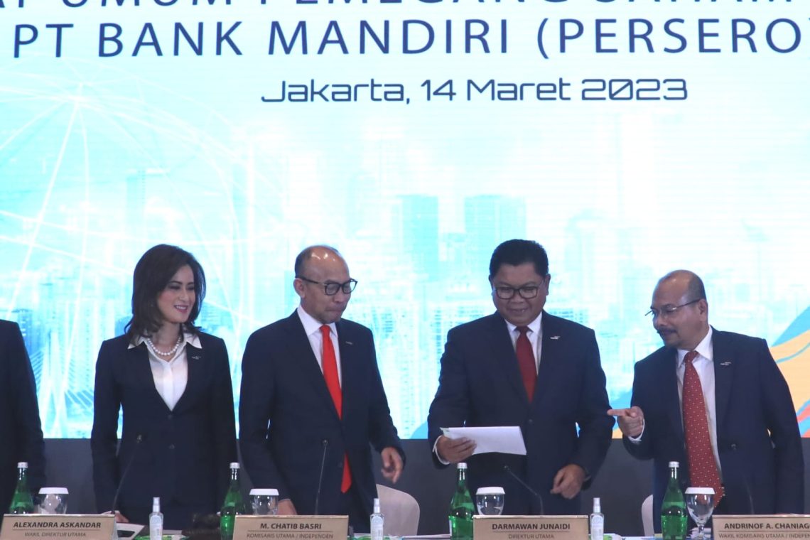 Bank Mandiri Putuskan Bagi Dividen Rp24,7 Triliun dari Laba 2022