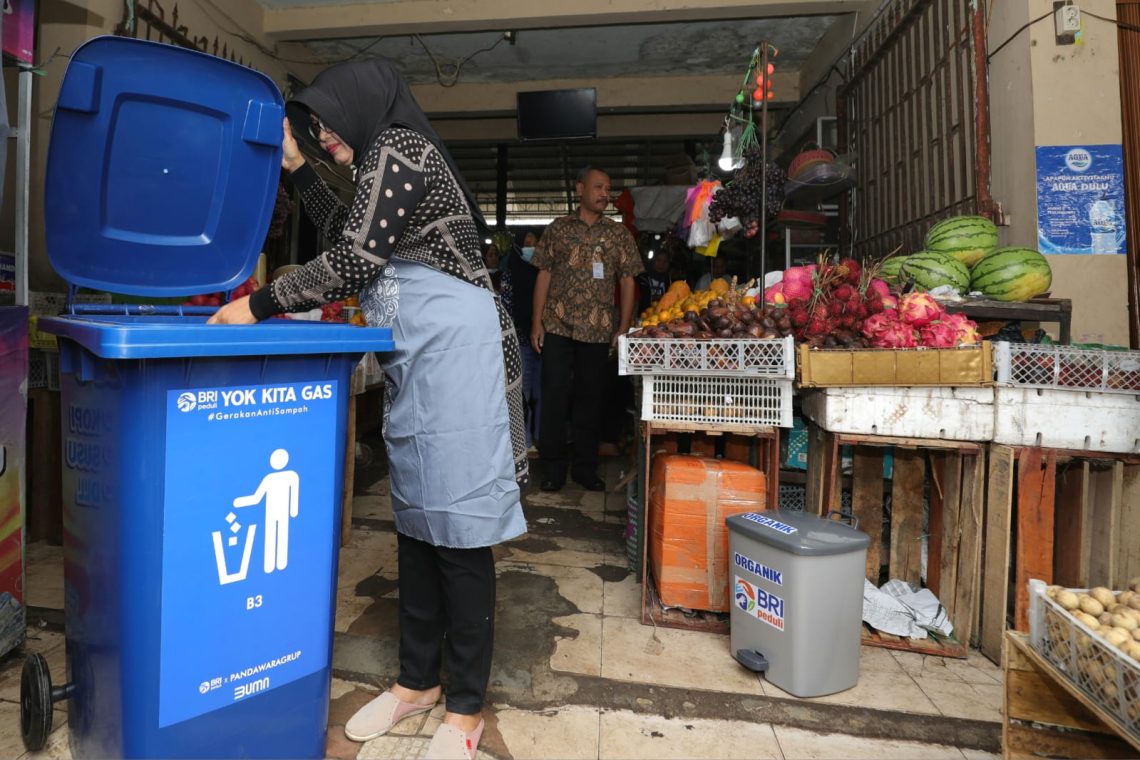 BRI Peduli Jadikan Pasar Rogojampi Sebagai Pasar Percontohan Pengelolaan Sampah