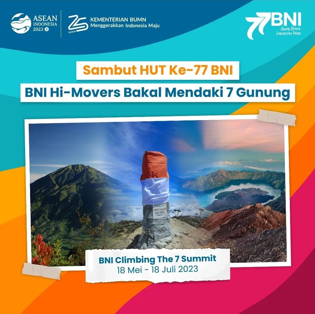 Meriahkan HUT ke-77, BNI Gelar Giat Olahraga Golf, Bersepeda Hingga Daki 7 Gunung