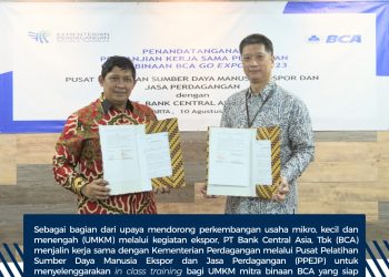 BCA dan Kementerian Perdagangan Dorong UMKM Go Export