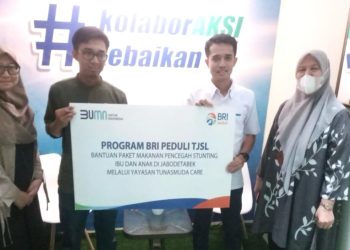 Peduli Stunting, BRI Bagikan 33.333 Paket Makanan Gizi Di Jabodetabek