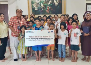 BRI Peduli Berbagi Kasih, Dua Panti Asuhan Dapat Bantuan 100 Paket Santunan