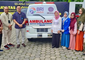 BRI Kanca Tambun Serahkan Bantuan Ambulance untuk Institut Bisnis Muhammadiyah Bekasi
