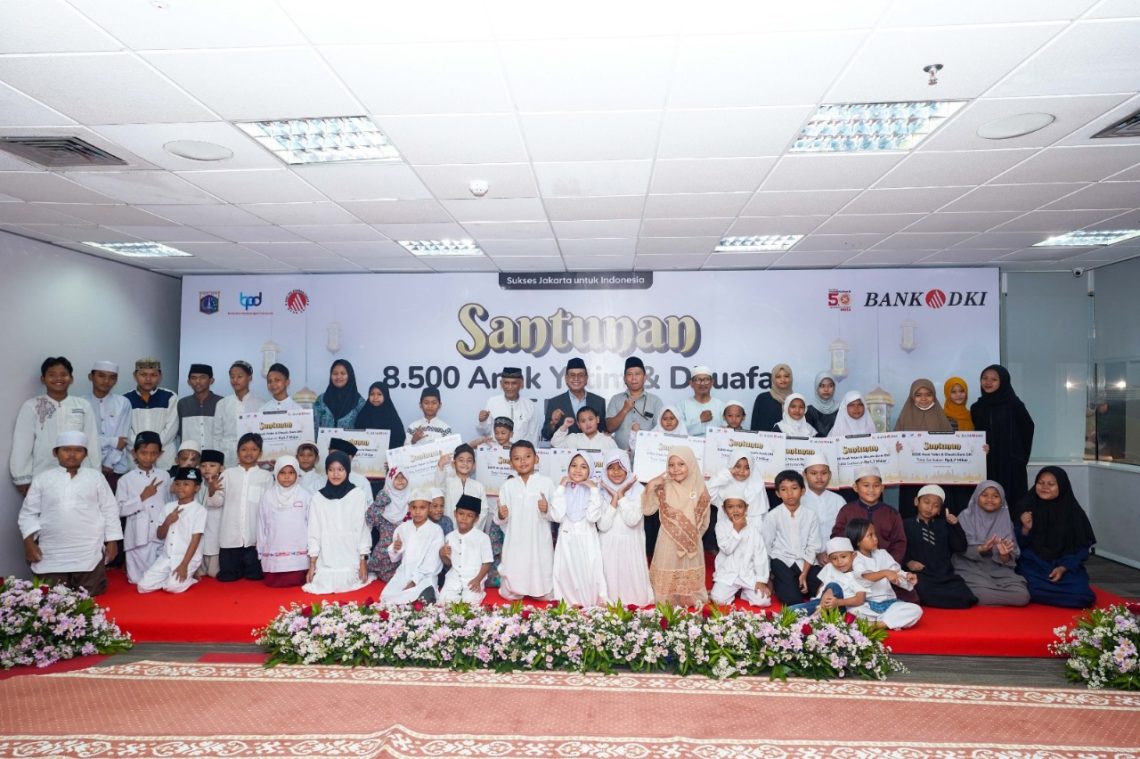 Berbagi Berkah Ramadan, Bank DKI Gelar Santunan Kepada 8.500 Yatim & Dhuafa