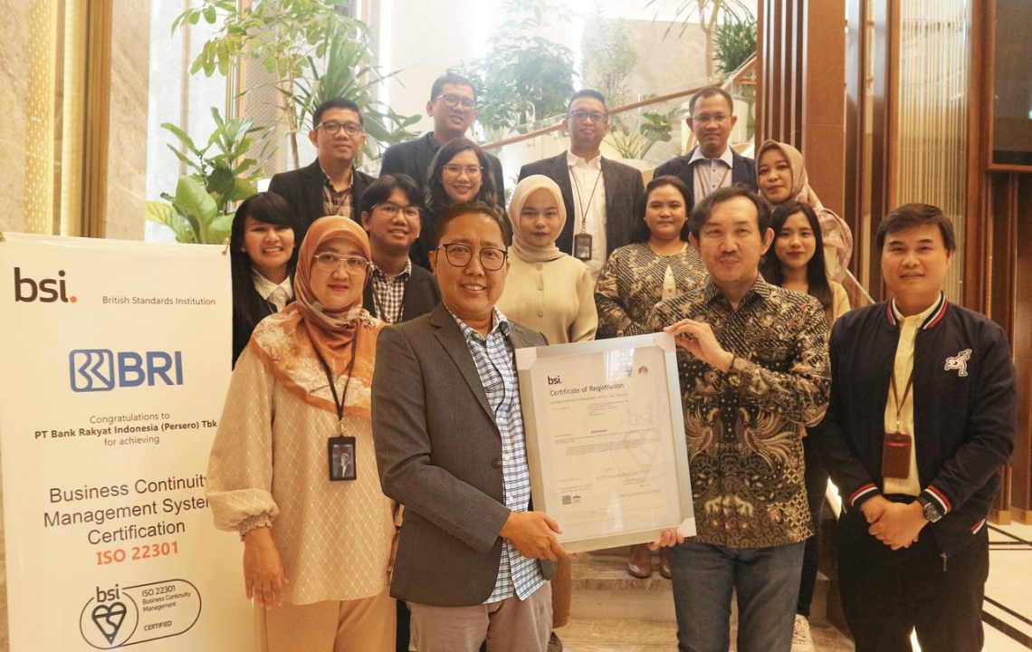 BRI Raih ISO 2230:2019 – BCMS, Pertahankan Keandalan Transaksi Nasabah