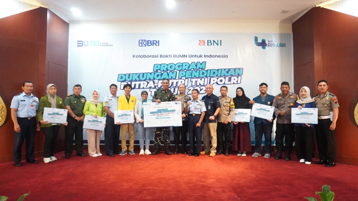 BRI Salurkan Bantuan Beasiswa Bagi Anak TNI dan Polri