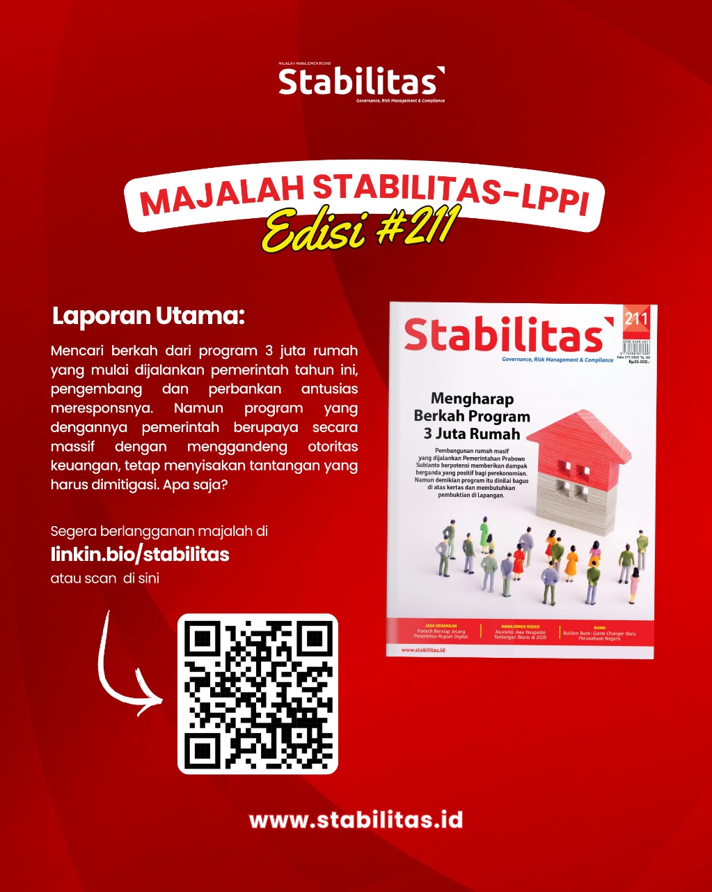 Stabilitas Edisi 211 : Mengharap Berkah Program 3 Juta Rumah
