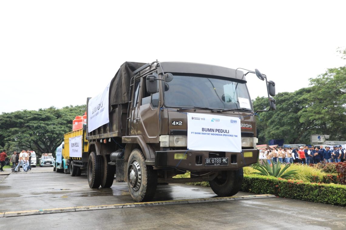 Danantara dan BP BUMN Kerahkan 1.066 Relawan dan 109 Truk untuk Tanggap Darurat Bencana