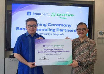 Sinergi Bank Digital dan Pindar, Krom Bank serta Easycash Teken Kerja Sama Channeling