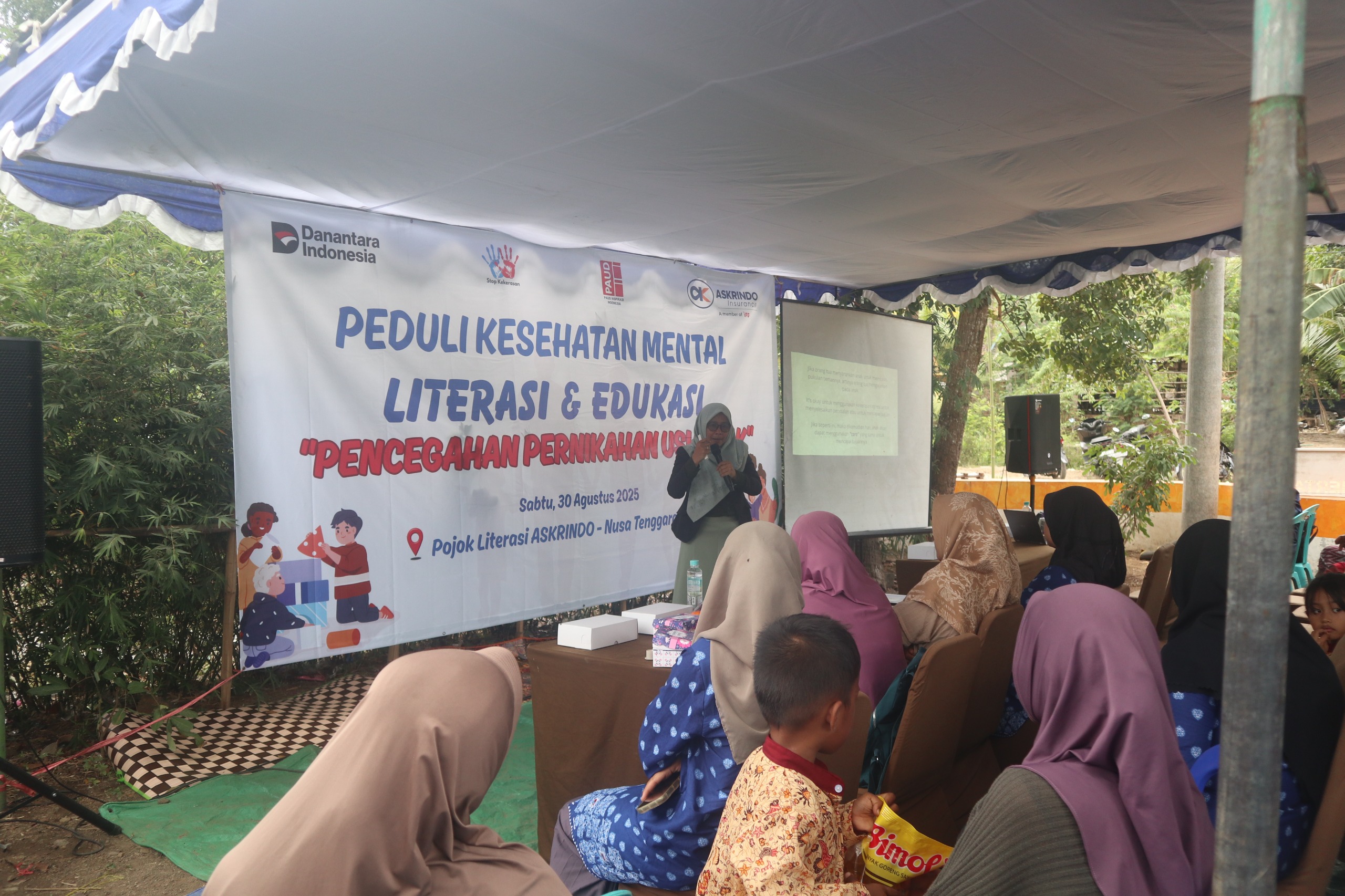 Cegah Pernikahan Usia Anak, Askrindo Gelar Sosialisasi Bagi Masyarakat Lombok Tengah