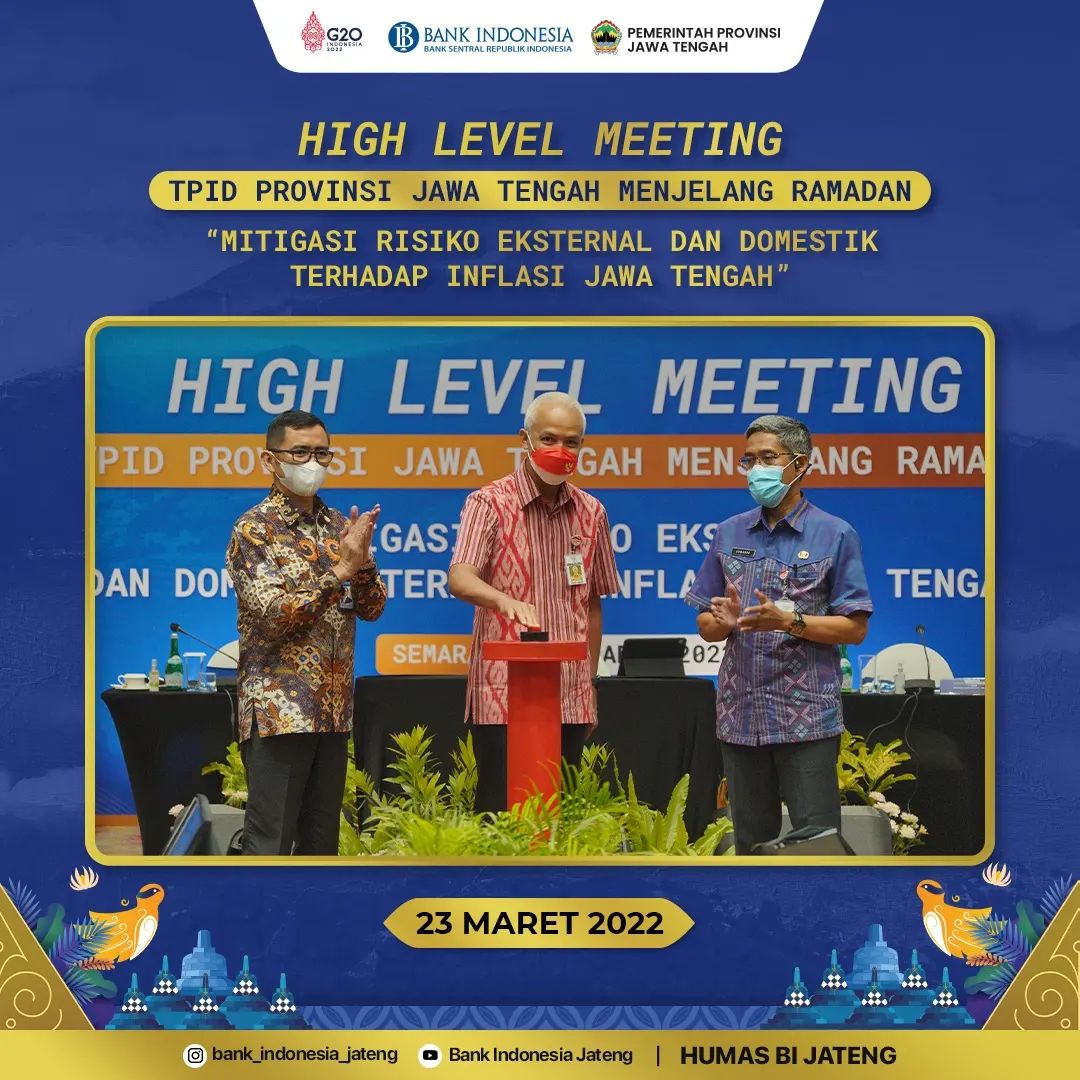 Perkuat Koordinasi, TPID Jateng Jaga Target Inflasi 3%+1%