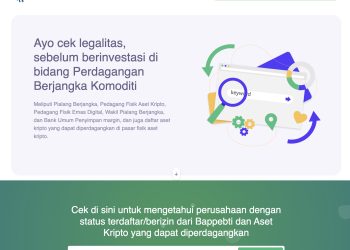 Bappebti Blokir 1.855 Situs Perdagangan Berjangka Komoditi Ilegal