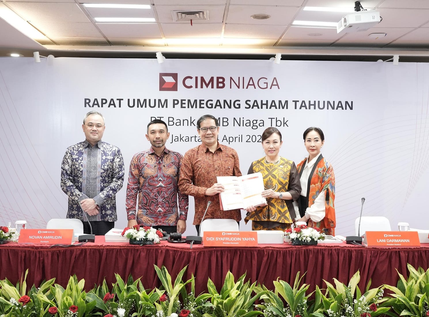 RUPST CIMB Niaga Setujui Sebar Dividen hingga 60% dari Laba 2024