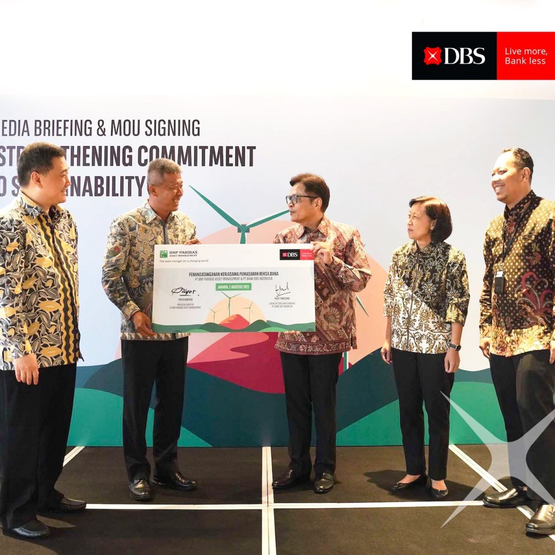 Bank DBS Indonesia & PT BNP Paribas Asset Management Penuhi Aspirasi Nasabah