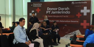 Jelang HUT Ke-56, Jamkrindo Gelar Donor Darah dan Luncurkan Mobil Pelayanan ‘PELITA’