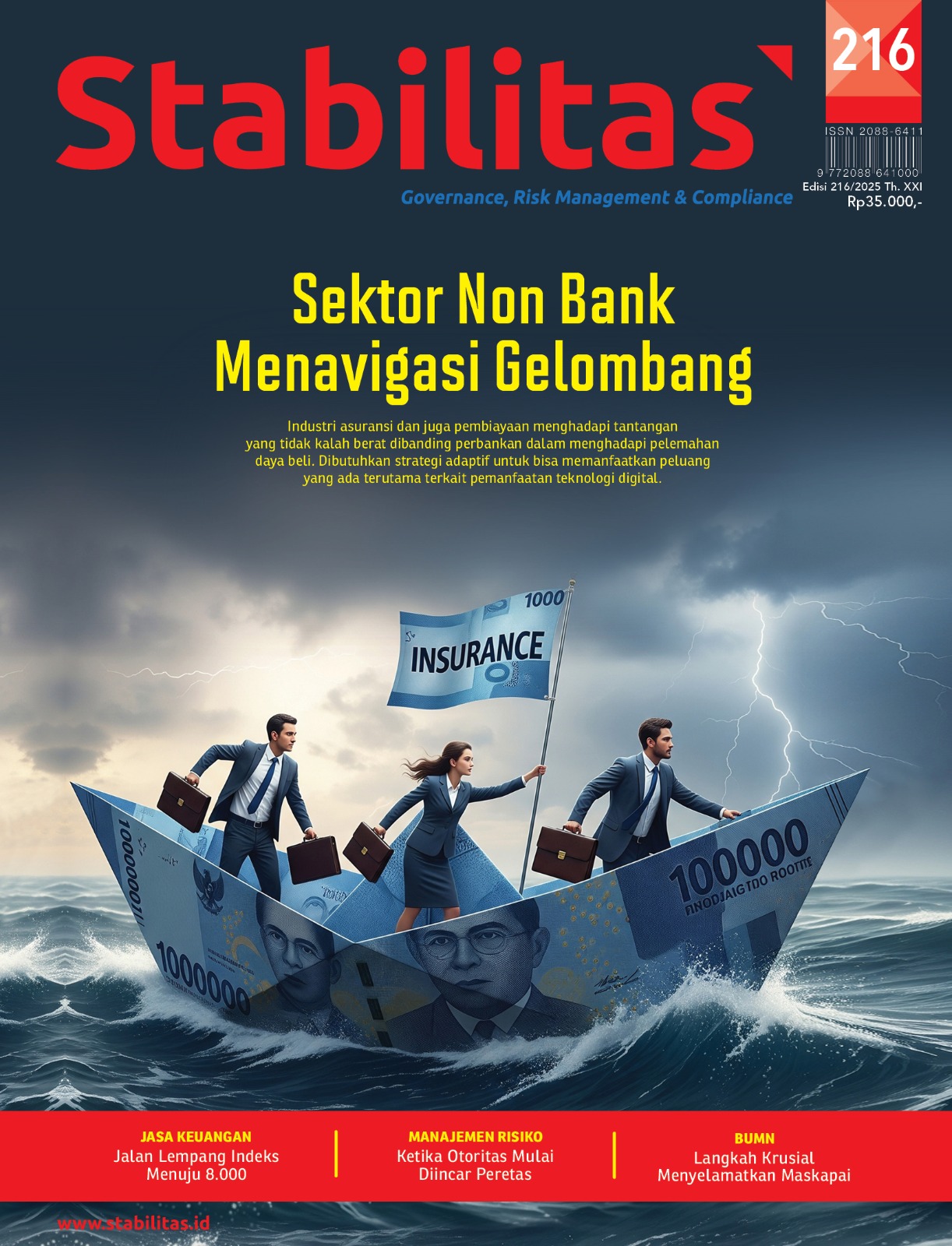Stabilitas Edisi 216 : Sektor Non Bank Menavigasi Gelombang