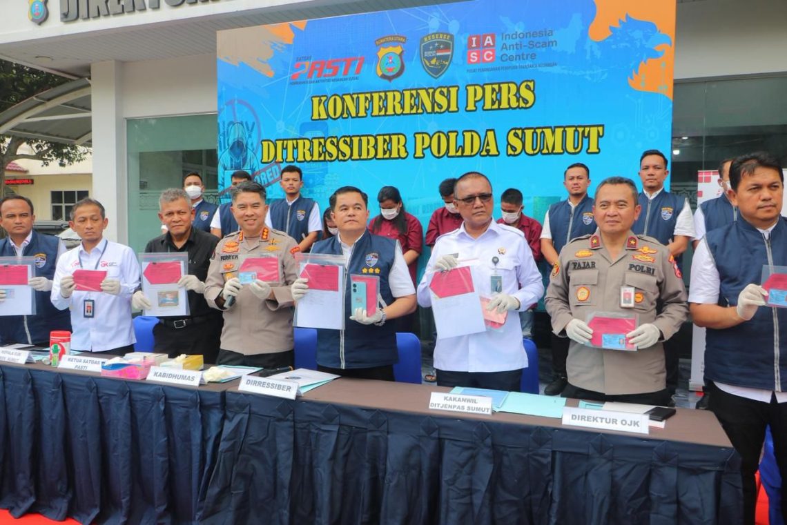 Satgas PASTI dan Polda Sumut Tangkap Sindikat Penipuan Keuangan Rp254 Juta