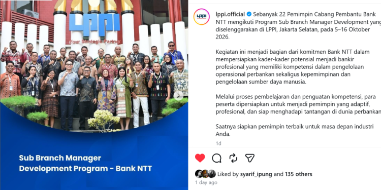 Siapkan 22 Pemimpin Cabang Pembantu: Bank NTT Gandeng LPPI Gelar Pelatihan Manajemen Eksekutif