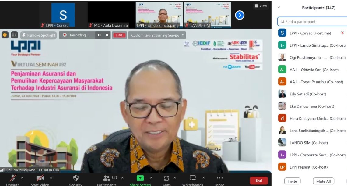 Transformasi Industri Asuransi Belum Komprehensif, OJK akan Perketat Ketentuan Modal Minimum