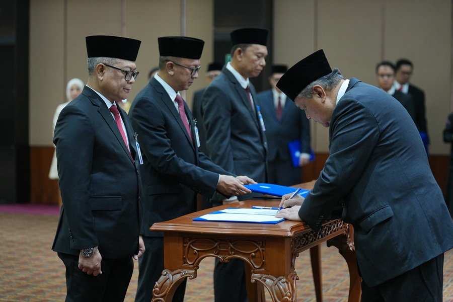 Penyegaran Organisasi, Gubernur BI Perry Warjiyo Lantik Tiga Pemimpin Satuan Kerja Baru