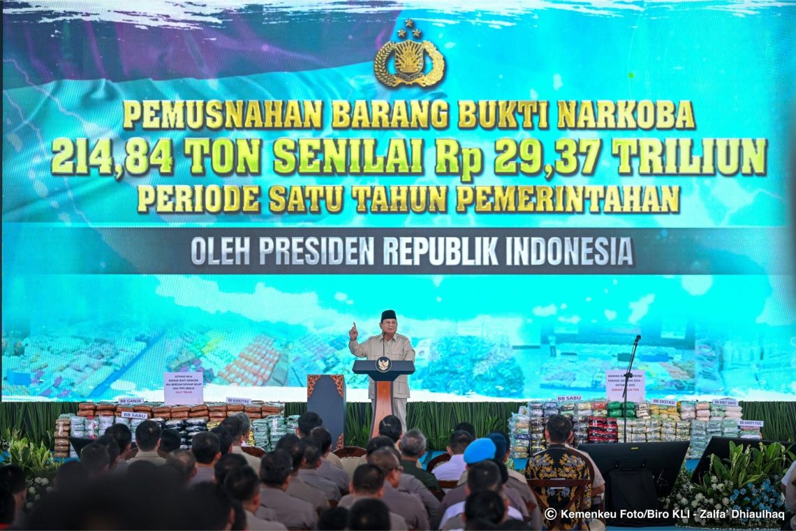 Presiden: Sinergi Polri, Bea Cukai, dan Aparat Penegak Hukum Kunci Pemberantasan Narkoba