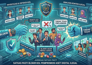 Tindak Tegas Finfluencer, Satgas PASTI Blokir KOL Pempromosi Aset Digital Ilegal