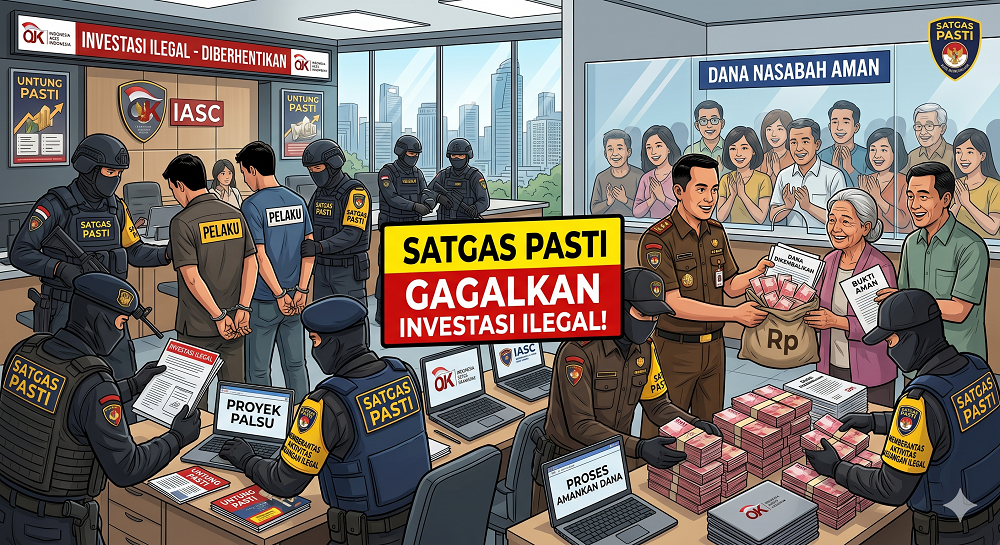 Satgas PASTI Berangus 953 Entitas Ilegal, Dana Korban Rp169 Miliar Berhasil Dikembalikan