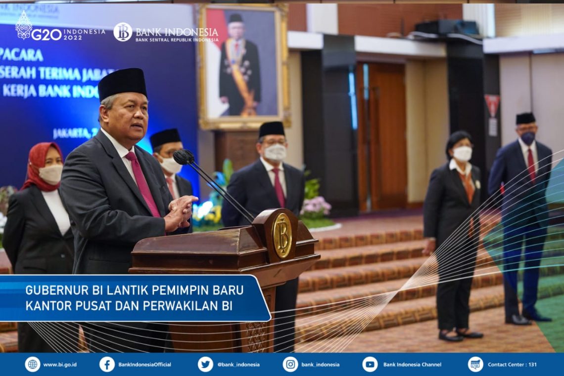 Gubernur BI Lantik Pemimpin Baru Kantor Pusat dan Perwakilan BI