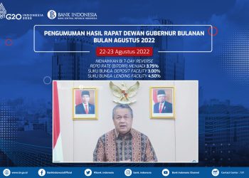 Akhirnya BI Naikan Suku Bunga Acuan Sebesar 25 Bps Menjadi 3,75%